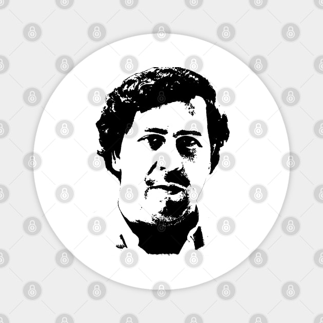 Pablo Escobar Portrait Magnet by phatvo